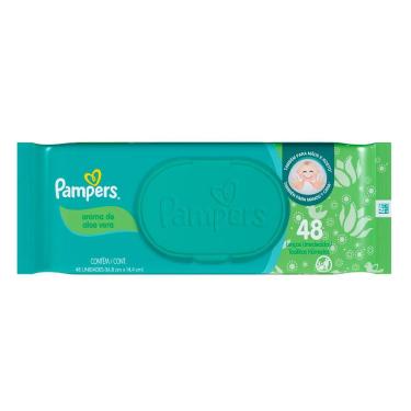 Imagem de Lenço Umedecido Pampers Aloe Vera 48 Unidades