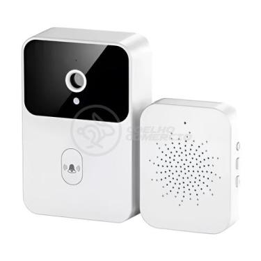 Imagem de Campainha Inteligente com Câmera Wi-fi Áudio Interfone Sem Fio Visão N