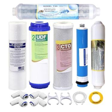 Imagem de 75 GPD Reverse Osmosis Replacement Filter Set, with Pre- and Post-Filters, with Alkaline Mineral Filter, For Under Sink 5-Stage Water Filter System