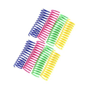 Imagem de WeiLaiKeQi 8x Brinquedos de mola para gatos, brinquedos coloridos para gatinhos que saltam, de treinamento para animais de estimação, criativos, resistentes, com