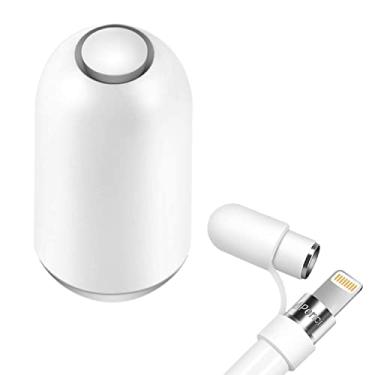 Imagem de Tampa de substituição magnética para Apple Pencil 1ª geração - com suporte de tampa de silicone protetor (branco)