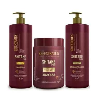 Imagem de Bio Extratus Shitake Plus (Shampoo+Condicionador 1L+Mascara 1Kg)