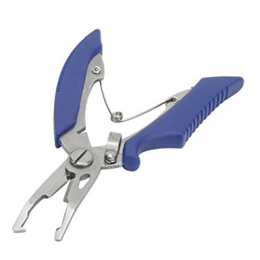 Imagem de Alicates de Pesca Alicates Presos Curvados Luya Wire Wire Luya Dobrar a Boca Removedores de Aço Inoxidável (Azul)