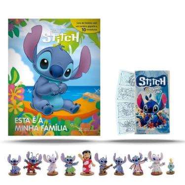 Imagem de Kit Stitch: Esta É A Minha Família - 10 Miniaturas + Livro Com Cenário
