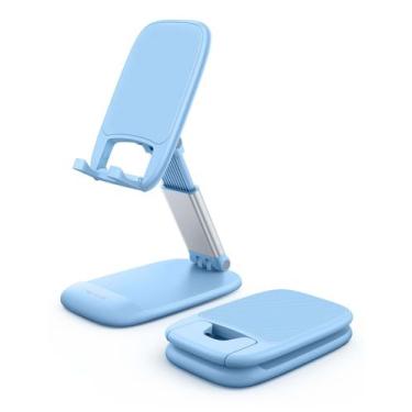 Imagem de Suporte de celular Lamicall Blue para smartphone de 4-8"