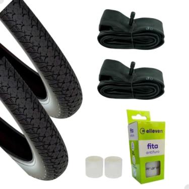 Imagem de PAR PNEU 26X1.1/2X2 BARRA FORTE CECI PASSEIO C/FITA PROTECT