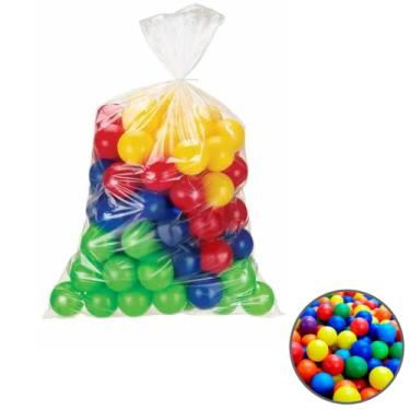 Imagem de Kit Com 50 Bolinhas Coloridas para Piscina Infantil – Atóxicas, BPA Free, Emborrachadas, Não Amassam, Leves e Seguras