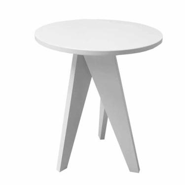 Imagem de Mesa Lateral Redonda Canção de Ninar Branca - Divicar