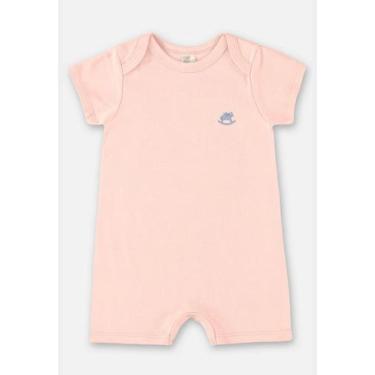 Imagem de Macaquinho Unissex Essentials Básico para Bebê Up Baby, Rosa claro, 2