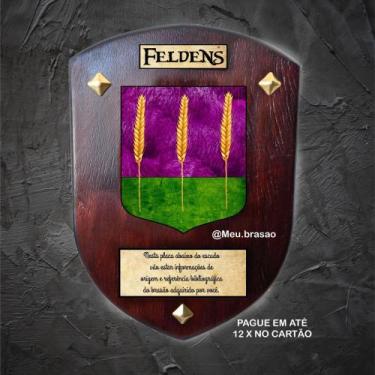 Imagem de Brasão da família Feldens ( feito na madeira ) - @meu.brasao