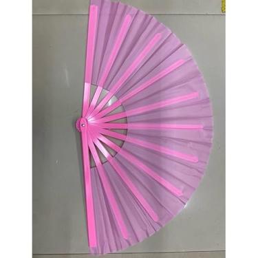 Imagem de Leque Oriental Grande Dança Kung Fu Tai Chi Chuan (Rosa)