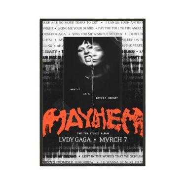 Imagem de Estética HD Art Singer L-Lady Gaga Mayhem Poster Adesivo De Parede À P