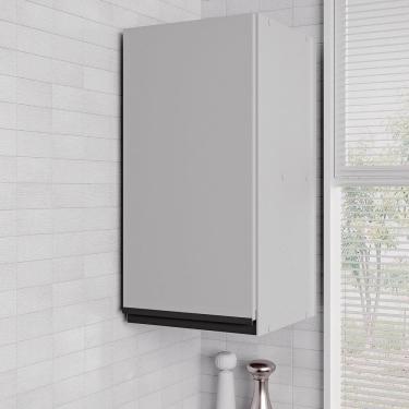 Imagem de Armário Aéreo 1 Porta 30cm Nara Cabecasa Madeiramadeira Cinza Claro