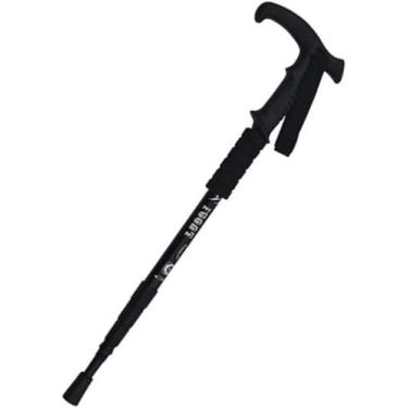 Imagem de Bastões De Trekking Ultra Leve Liga De Alumínio Amortecedor Alça Bastão De Trekking Dobrável Bengala Telescópica Ao Ar Livre Bastões De Montanhismo, Silver