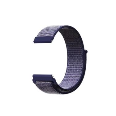 Imagem de Estilo no Pulso, Pulseira Nylon 22mm compatível com Amazfit GTR3 ou GTR 3 Pro cor:Azul Escuro