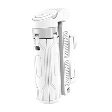 Imagem de FVDPWYE Tripé para Bastão de Selfie, Tripé Prático com Controle Remoto Removível, Ferramenta Retrátil para Fotografia, Branco, Tamanho real