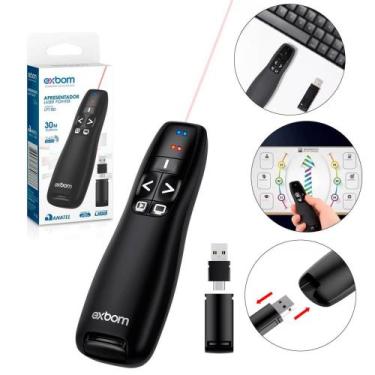 Imagem de Controle Apresentador de Slides Laser Sem Fio 2.4G Profissional Wirele