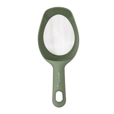 Imagem de Tovolo Colher e peneirar, peneira ergonômica de malha fina para farinha, colher fácil, 1 copo medidor, ferramenta de cozimento segura para máquina de lavar louça para espanar e arejar, tomilho