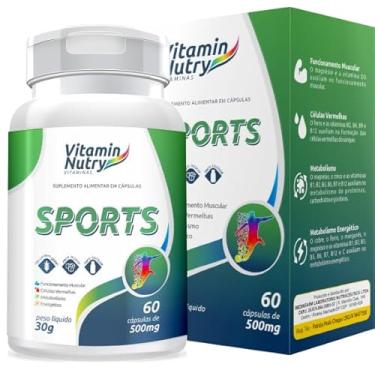 Imagem de Vitamin Nutry Sports Suplemento Alimentar em Cápsulas, 60 Cápsulas, 500mg (1)