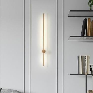 Imagem de Luminárias De Banheiro Pretas 350 ° Luzes De Vaidade Douradas Rotativas Para Banheiro Led Arandela De Parede Moderna Escovado Banheiro Arandela Sobre Espelho, Warm White, 1pcs gold 60cm