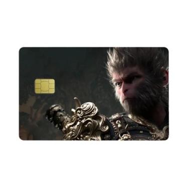 Imagem de Película Adesiva Holográfica 3D Black Myth Wukong Para Cartão De Crédi