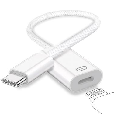 Imagem de Adaptador de áudio de fone de ouvido USB C para Lightning GetsIskon