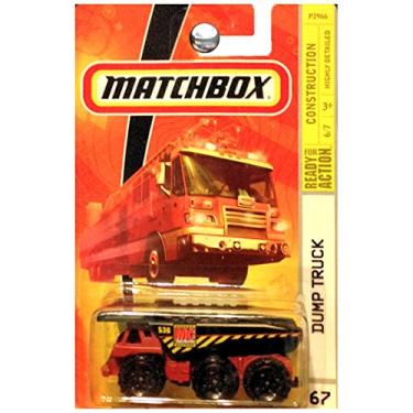 Imagem de Matchbox Dump Truck Maroon Construction #67 1:64 Scale Collectible Car
