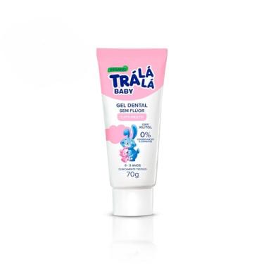 Imagem de Trá Lá Lá Creme Dental Infantil 70G Sem Flúor Tutti-Frutti Baby Branco 70 G