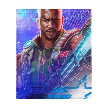 Imagem de G.I. Joe Profile Gallery Roadblock Silk Touch Throw, 127 x 152 cm – Cobertor de lã de desenho animado Hasbro, roupa de cama retrô ultramacia para cama ou sofá