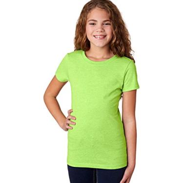Imagem de (Small, Neon Heather Green (60/40)) - Next Level girls The Princess CVC - 3712