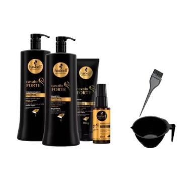 Imagem de Kit Haskell Cavalo Forte Shp Cond 1L Leave Selante +Cumbuca