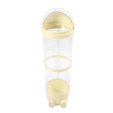 Imagem de Asixxsix Tubo de armazenamento de animais empalhados, balde organizador de brinquedos de pelúcia transparente de grande capacidade de 97 cm / 38,2 pol., para crianças, sala de jogos (Amarelo)