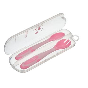 Imagem de Talheres Flexíveis Lilica Ripilica BB Kit Infantil Meninas