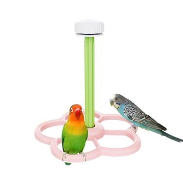 Imagem de Poleiro para Gaiola de Pássaros, Brinquedo Sensorial de Moinho de para Exercício, Suporte Interativo de Brinquedo para Araras, Calopsitas, Periquitos e Agapornis