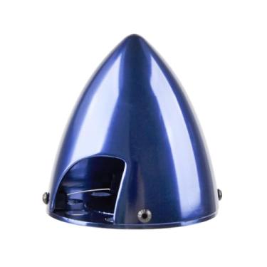 Imagem de RC Model 2.5in Plane Aluminum Spinner 2 Blade Spinner Special Drilled with Prop Adapte (Blue)