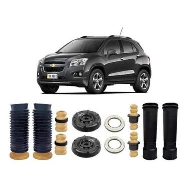 Imagem de 2 Coxim Dianteiro + Batente Traseiro Tracker 2017 2018 2019 - Qualykit