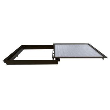 Imagem de Tampa Casa Máquina Piscina Com Rebaixo Gaveta Preto 85x85cm - Shopmast