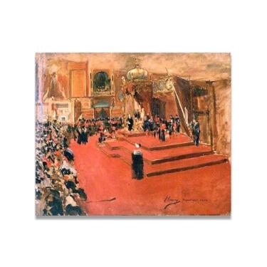 Imagem de LKXGRRSFG International Exhibitions John Lavery Irish Realist Portrait & War Scenes Impressão em tela – Arte de parede vintage para casa 39,98 x 48 cm sem moldura