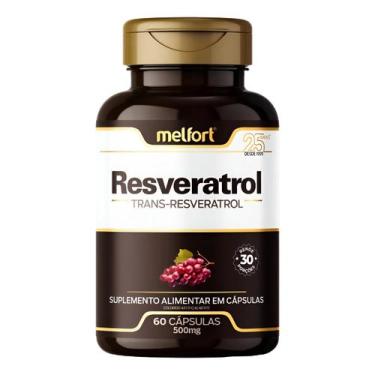 Imagem de Resveratrol (Trans-Resveratrol) 60 Capsulas 500mg Melfort - Flora Nati