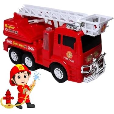 Imagem de Brinquedo Caminhão Bombeiro Bate e Volta com Som e Luz – Diversão Infantil