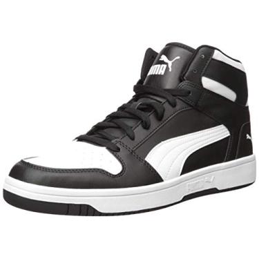 Imagem de PUMA Tênis unissex adulto Rebound Layup, Preto/branco, 10.5 Women/9 Men