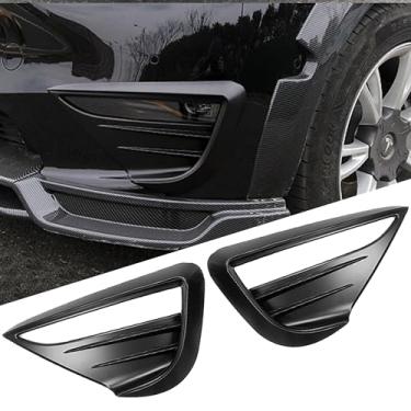 Imagem de FLAMPETUS Capa De Acabamento Para Farol Neblina Dianteiro Tesla Model Y, 2 Peças Sobrancelhas, Pálpebras E Lâminas, Acessórios Spoiler, Compatível Com Y 2017-2023 2024, Preto Fosco