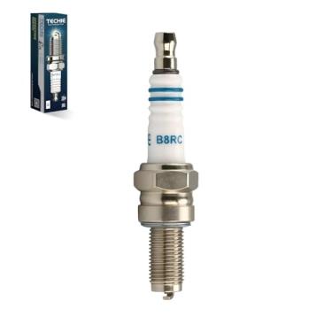 Imagem de TECHIE Substituição da vela de ignição T-B8RC para NGK 1275/CR8E para Yamaha YFZ450 KFX400, para vela de ignição DENSO U24ESR-N, para CHAMPION RG59, para Autolite 4302, 1 peça