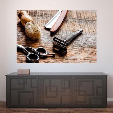 Imagem de Painel Adesivo de Parede - Barbearia - Barber Shop - 1112pnp - Allodi