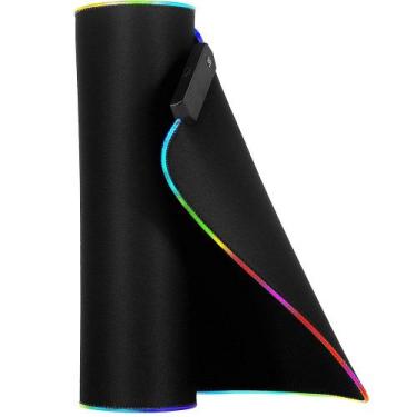 Imagem de Mouse Pad Gamer 80x30cm Com LED Nas Bordas - PONTO DO NERD