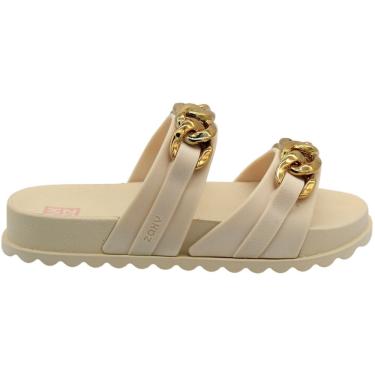 Imagem de Tamanco Slide Zaxy On Tiras em Detalhes Corrente Menina