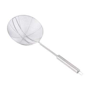 Imagem de SiaBiced Concha de peneira de malha, peneira, utensílios de cozinha para cozinhar e fritar, utensílios de cozinha pendurados, aço inoxidável resistente, Grande