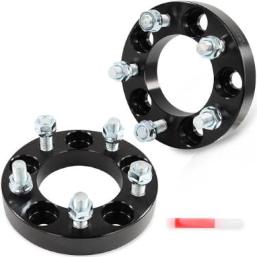 Imagem de SCITOO 2 peças de espaçadores de roda de 2,5 cm 5 x 4,5 compatíveis 1987-1990 para Dodge Dakota, 1986-1997 para Ford Aerostar, 1992-2011 para Ford Crown Victoria