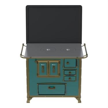 Imagem de Fogão a Lenha GII N 2 Renaissance Turquesa Saida Esquerda