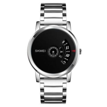 Imagem de Relógio SKMEI Fashion Men Military Quartz Impermeável em Aço Completo
